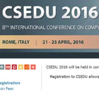 Konferensen CSEDU i Rom -21-23/4- 2016