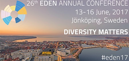 Jönköping University är värd för EDEN2017 13-16 juni 2017, med tema DIVERSITY MATTERS