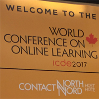 SVERDs Ordf. Ulf Sandström och V Ordf. Ebba Ossiannilsson deltar på ICDEs World Conferens om Online Learning, Toronto