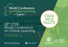 ICDE WCOL2019, Transforming Lives and Societies. Dublin Irland