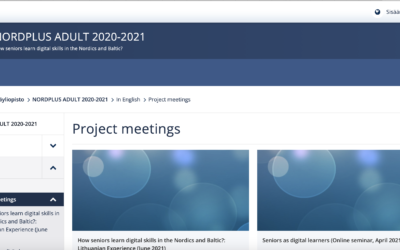 Konferens inom Nordplusprojektet  How seniors learn digital skills in the Nordics and Baltic