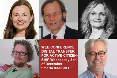 Web Conference Digital transfer for active citizenship 8 dec 14.00 in Zoom