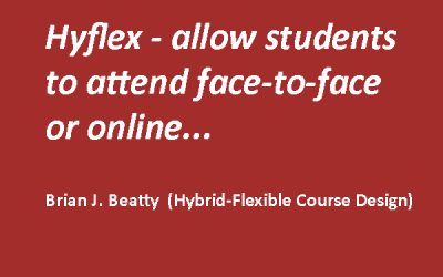 Hyflex learning to improve student success