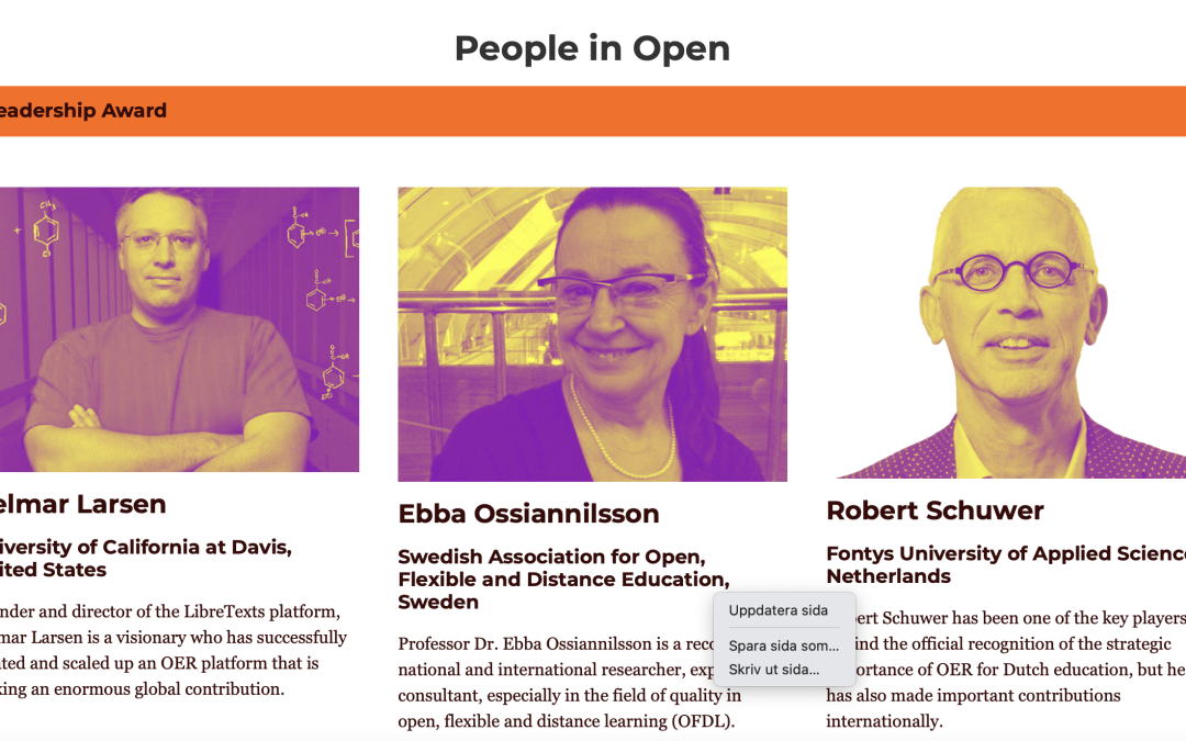 Open Education Global Awards 2022 Finalists