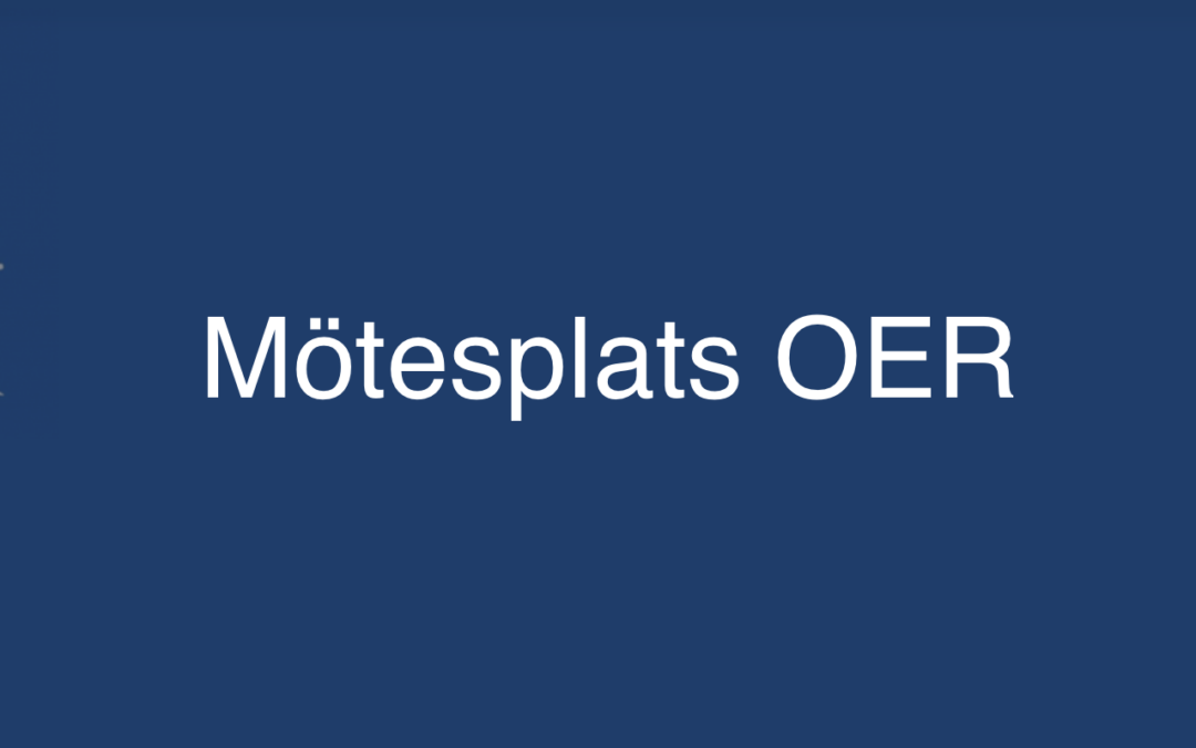 Mötesplats OER- OER konferensen 25 november 2022