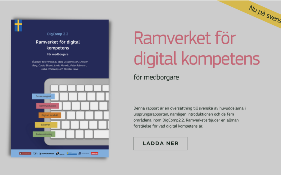 Nu finns DigComp2.2 på svenska