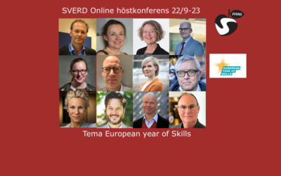 Välkommen till SVERD Online höstkonferens European year of skills 22 september 2023