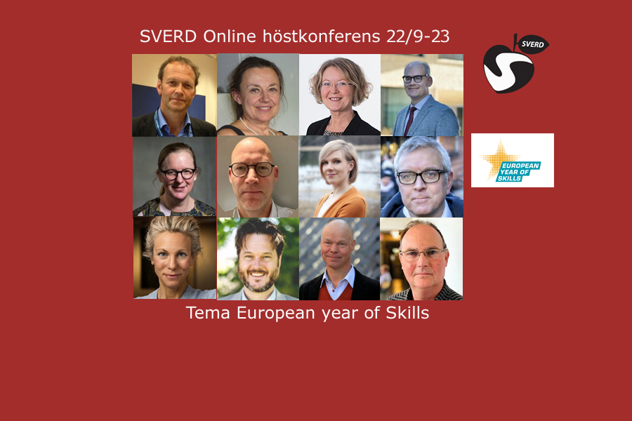Välkommen till SVERD Online höstkonferens European year of skills 22 september 2023