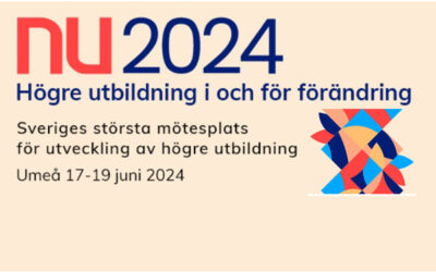 Anmälan till högskolekonferensen NU2024 i Umeå den 17—19 juni är öppen.